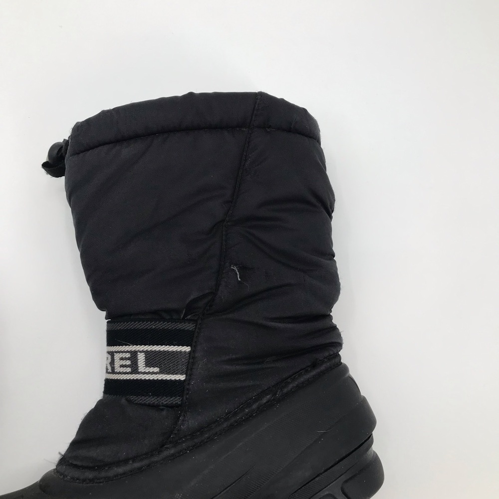 Sorel black pull-on logo boys winter boots - Picture 8 of 9